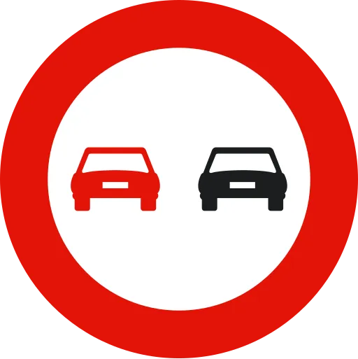 Adelantamiento prohibido