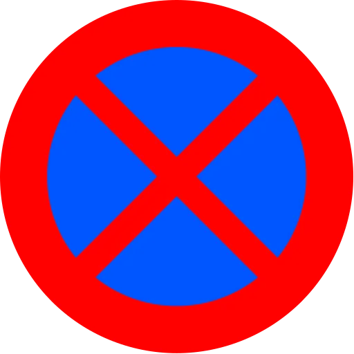 Parada y estacionamiento prohibidos