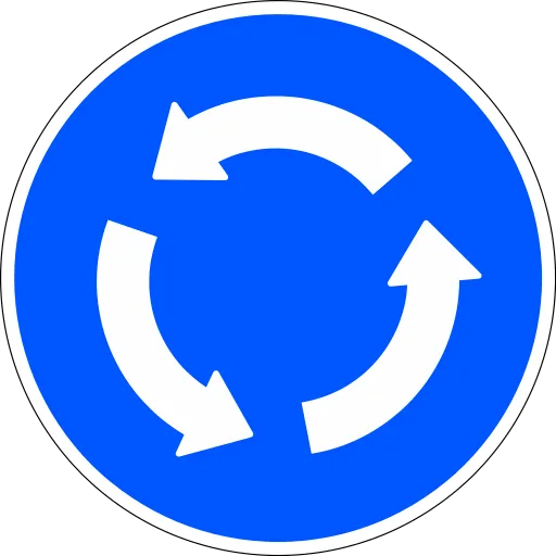 Intersección de sentido giratorio obligatorio